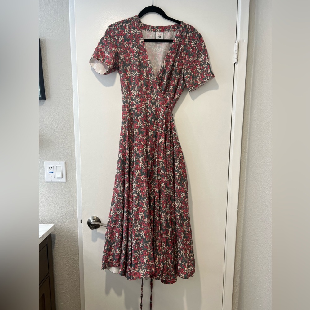 Son de flor wrap dress xxs ditsy floral